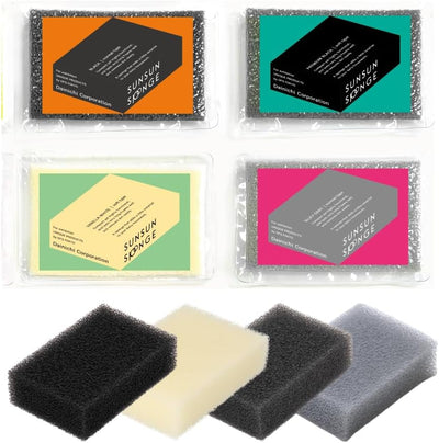 Esponjas cocina Sunsun para lavavajillas duraderas 4 pzas