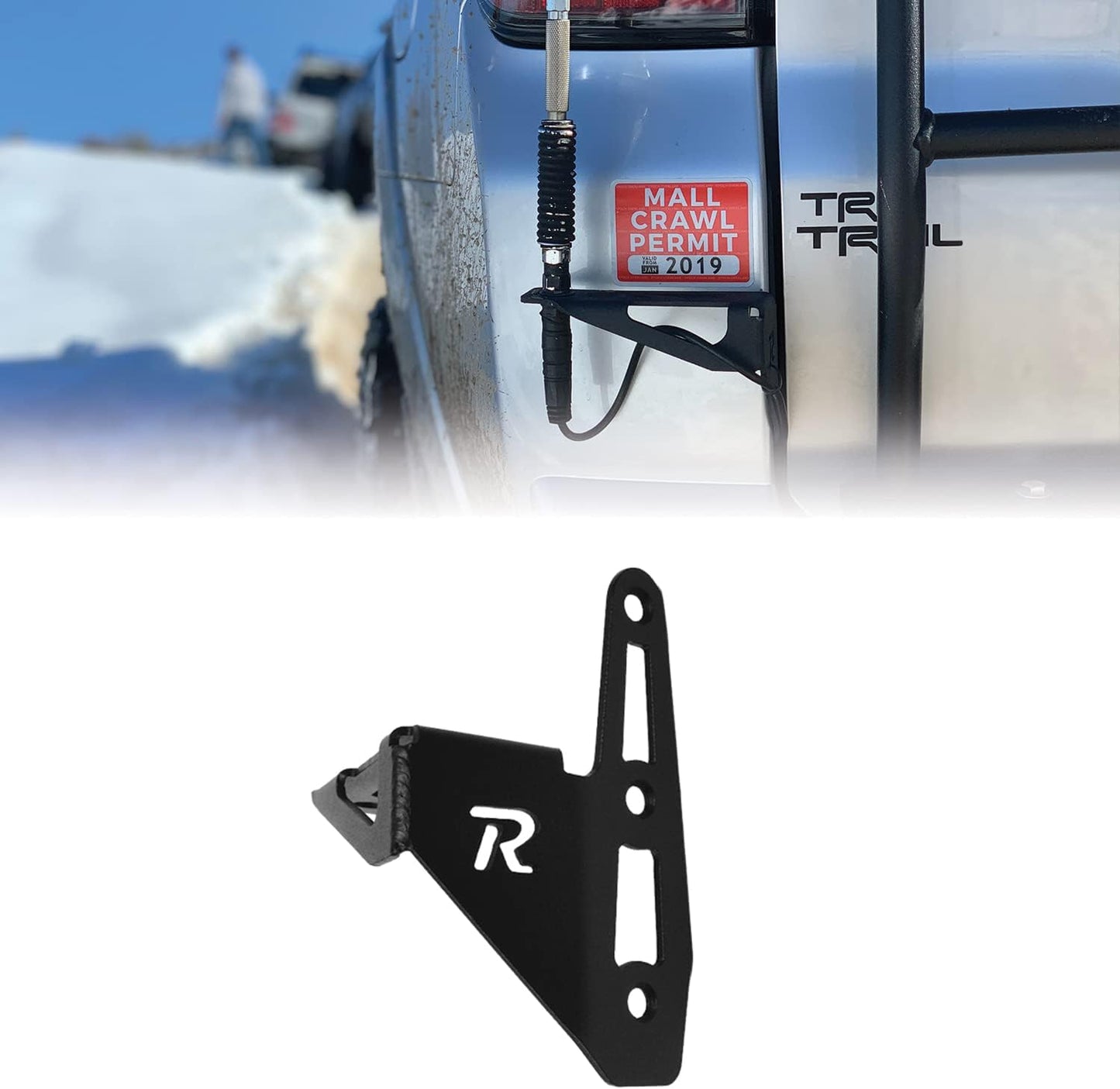 Soporte CB & Whip Toyota 4Runner 5ª gen 10-24 conductor