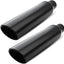 Tubo escape acero inox 2.5x4" 17" soldar borde enrollado