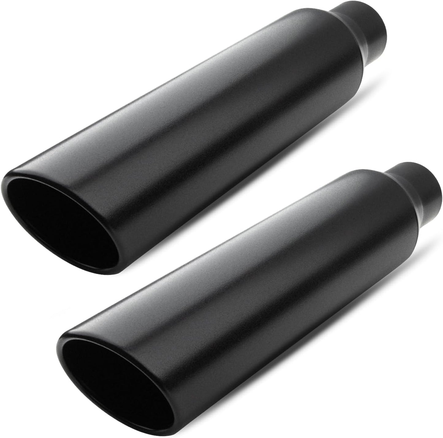 Tubo escape acero inox 2.5x4" 17" soldar borde enrollado