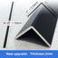 4 Protectores esquina aluminio para puerta pared negro