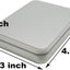 6 Pzas Contenedor Metal Bisagra 4.5x3.3" Color Plateado
