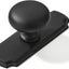 10 Placas traseras pomos gabinete 1-1/4" negro mate vintage