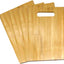 Tabla cortar bambú liso 12x9pulg set 4 al por mayor