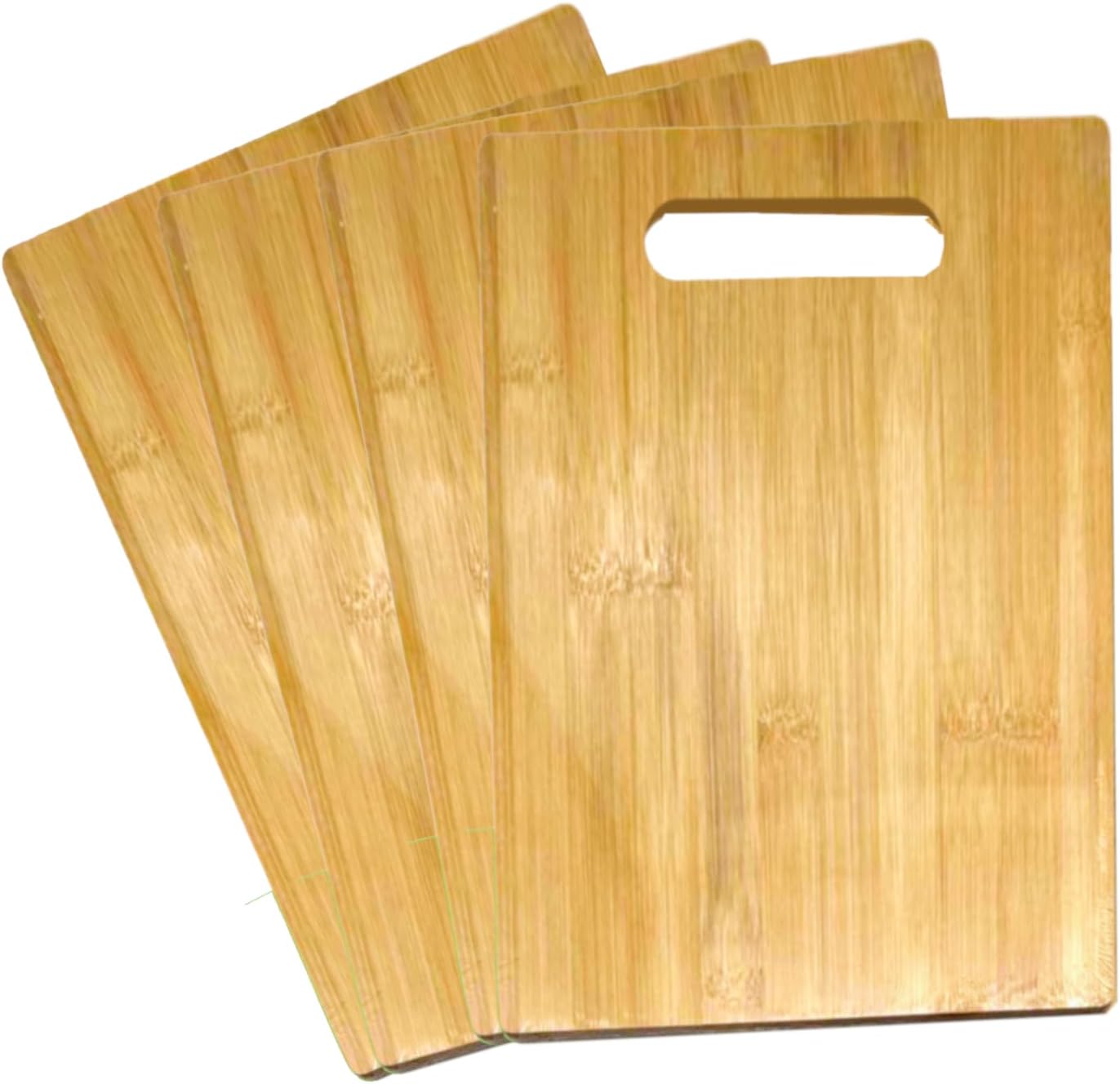 Tabla cortar bambú liso 12x9pulg set 4 al por mayor