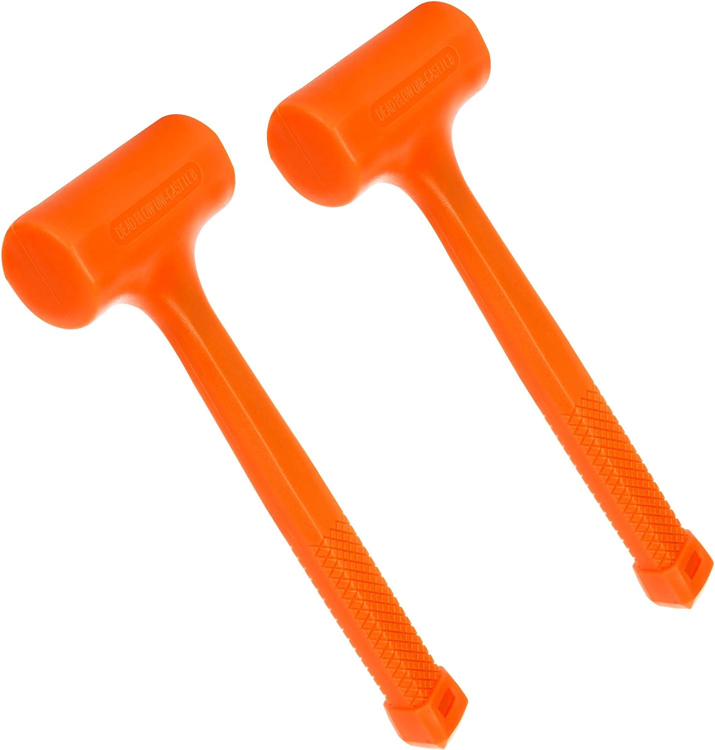 Set 2 martillos bola muerta goma neón naranja 1lb