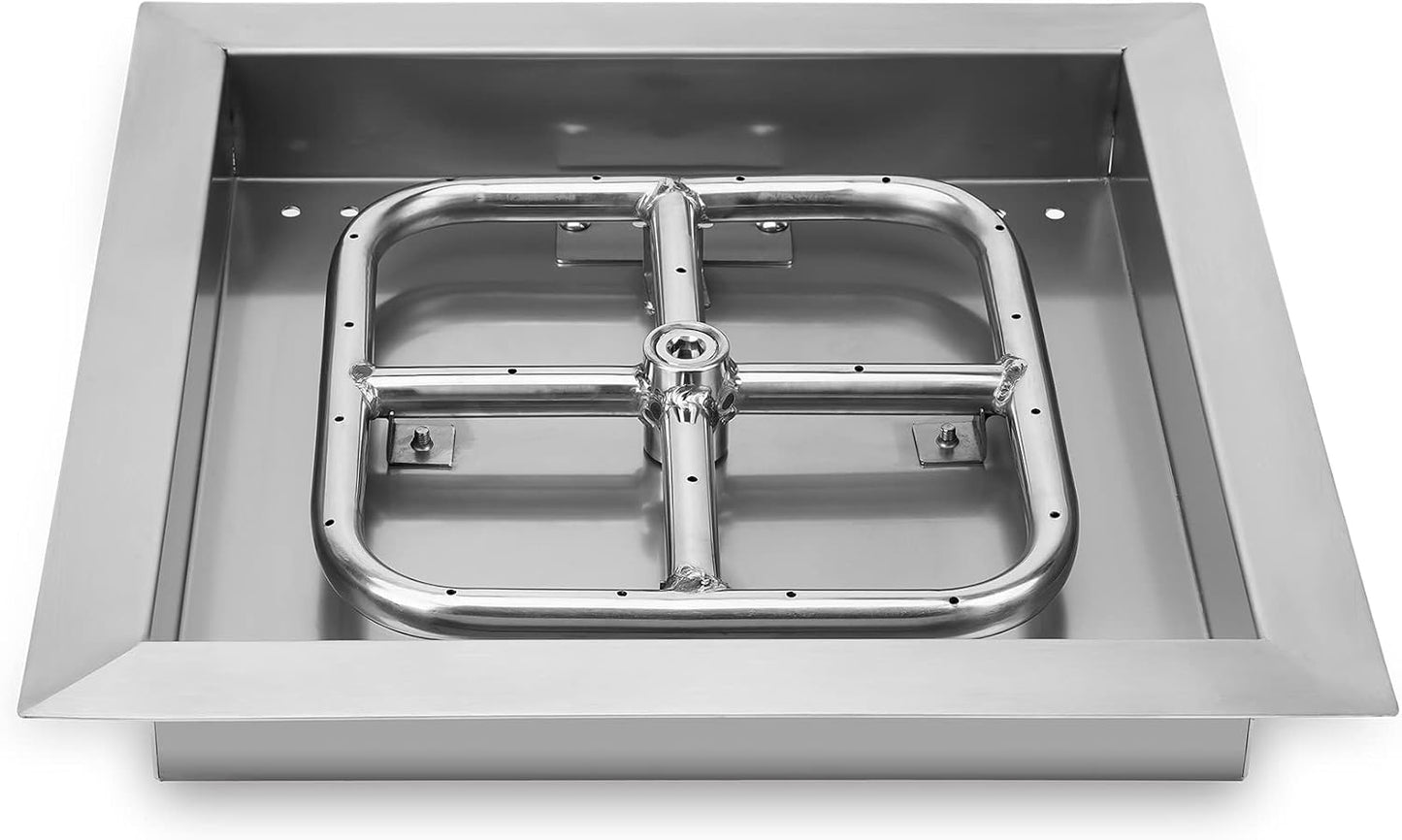 Ensamblaje anillo bandeja quemador acero inox 304