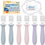 Set 6 tenedores para niños mango silicona acero inox 18/8