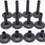 12 Fundas Fieltro Platillo Negro 3 Tamaños para Tambor Percusión
