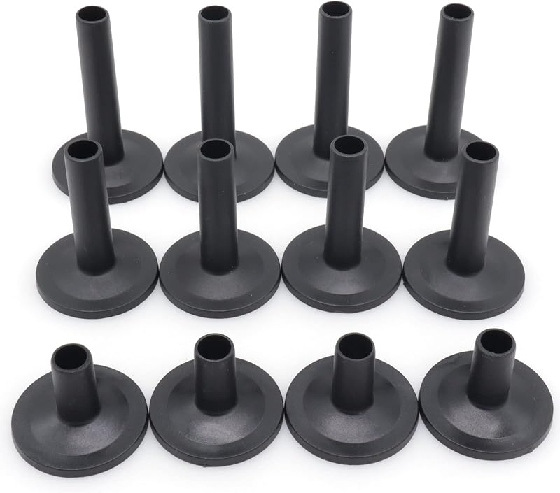 12 Fundas Fieltro Platillo Negro 3 Tamaños para Tambor Percusión