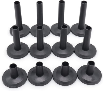 12 Fundas Fieltro Platillo Negro 3 Tamaños para Tambor Percusión