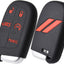 Funda silicona llavero 5 botones Dodge Charger Challenger