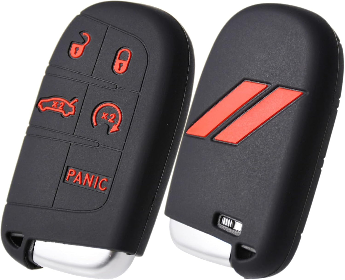 Funda silicona llavero 5 botones Dodge Charger Challenger