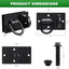 Ganchos tractor acero forjado grado 70 3/8pulg con placa