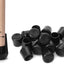 Tapas antiderrap goma 1" para patas silla negro pack 64