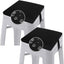 Cojines cuadrados 14x14" antiderrap para taburetes