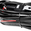 Kit cables LED 12V 18AWG con interruptor relé fusible automotriz