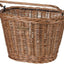 Cesta de rueda wicker para bicicleta color marrón