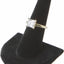 Pantalla dedo anillo terciopelo negro base 2" set 2