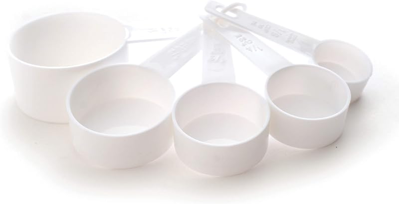 Set 5 Vasos Medidores Color Blanco