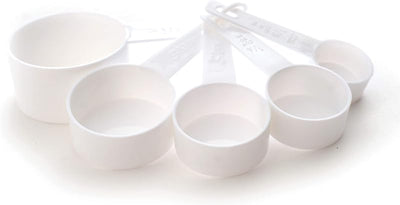 Set 5 Vasos Medidores Color Blanco