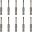 10 Pzas Puntas Destornillador Magnéticas SL4 1/4pulg