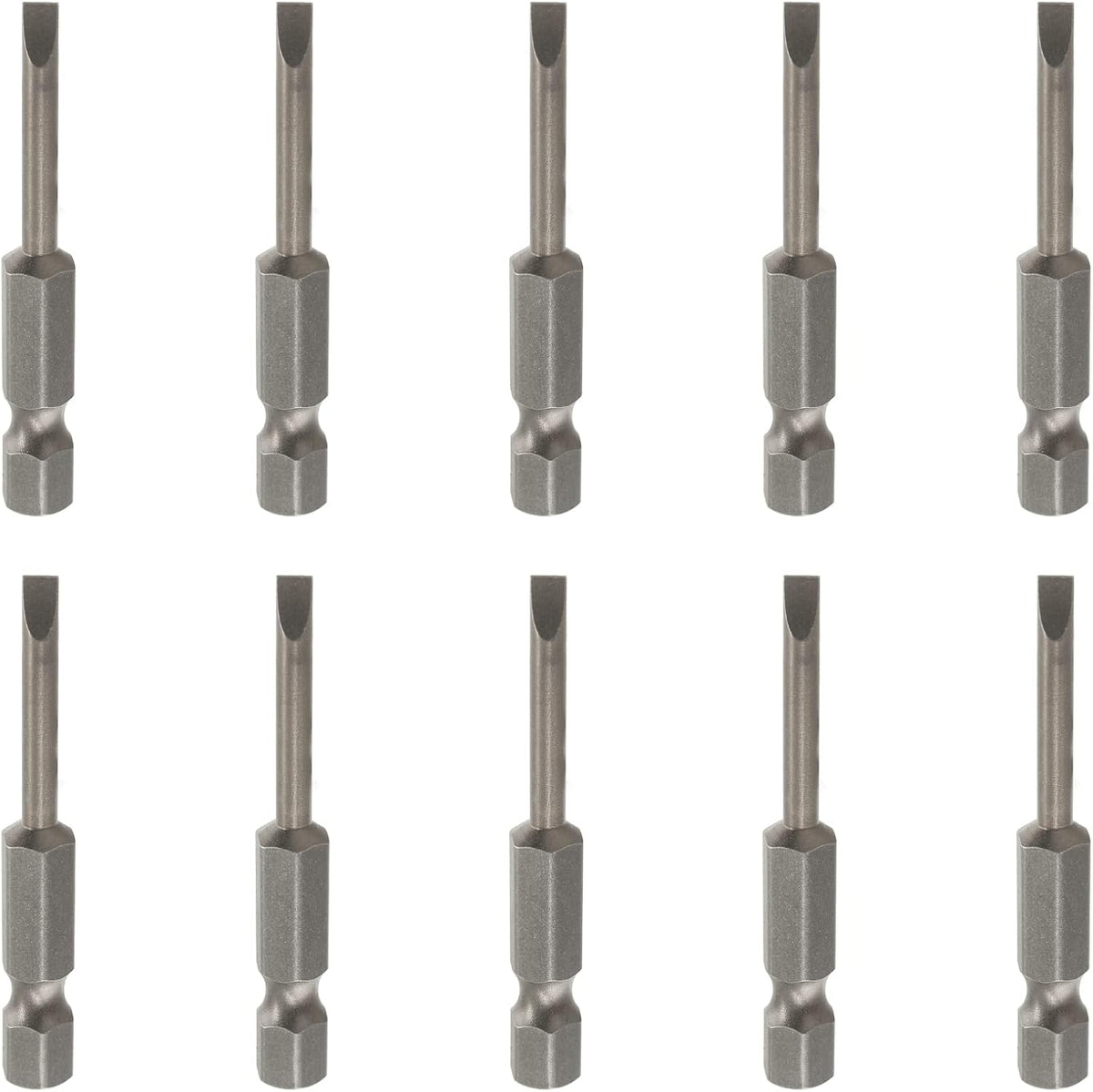 10 Pzas Puntas Destornillador Magnéticas SL4 1/4pulg