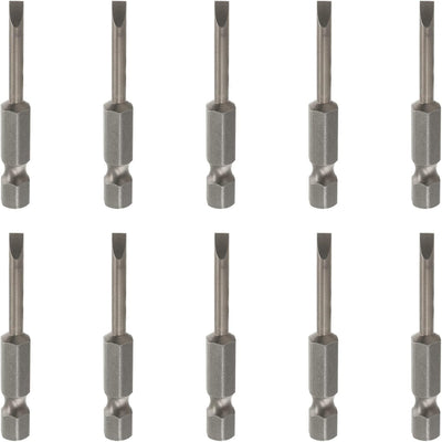 10 Pzas Puntas Destornillador Magnéticas SL4 1/4pulg