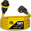 Cable extensión RV 30A 15pies NEMA TT-30P a L5-30R