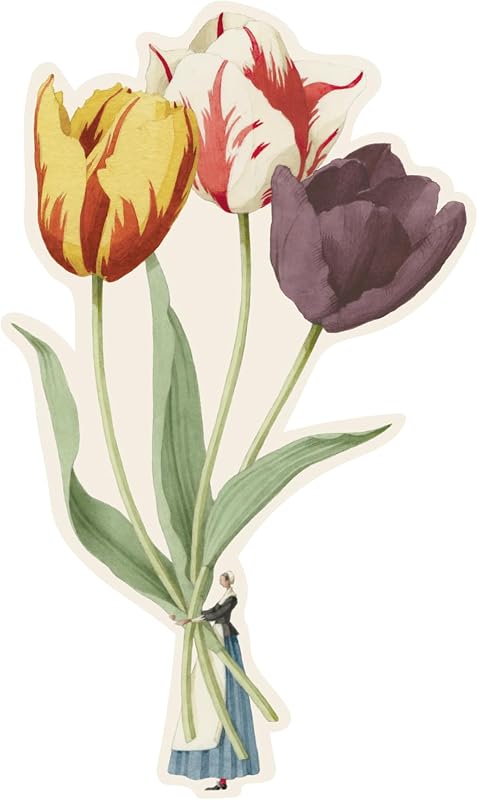 Juego 12 Tarjetas Mesa Tulips Hechas EE.UU.