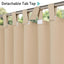 2 Cortinas patio 95pulg impermeables aislamiento térmico