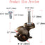 Ruedas bola 2pulg con freno para muebles set 4
