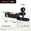 Enganche remolque ATV/UTV bola 2" pasador clip Negro