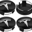 Set 4 tapacubos Tesla Model 3 Y 56mm cubiertas negras