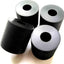 4 Espaciadores Neopreno Negro 1x3/8x1 Pulg Hogar Industrial