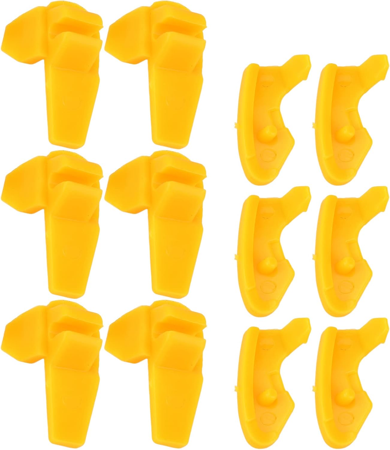 Cabezales de pato plástico para desmontaje neumáticos amarillo