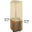 Calentador patio cuadrado 32" resistente agua con cubierta