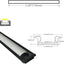 10 Tirillas LED 3.3 ft difusor aluminio pista anodizada