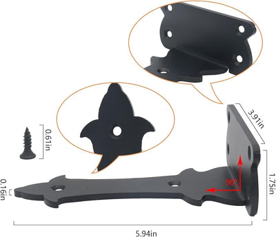 Soportes de estante de hierro estilo aldea para bricolaje