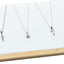 Soporte bambú para aretes y collares mesa organiz. joyas