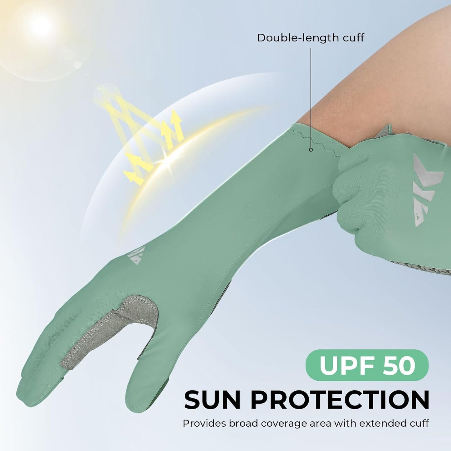 Guantes sol UPF50 para pesca hombres mujeres exterior