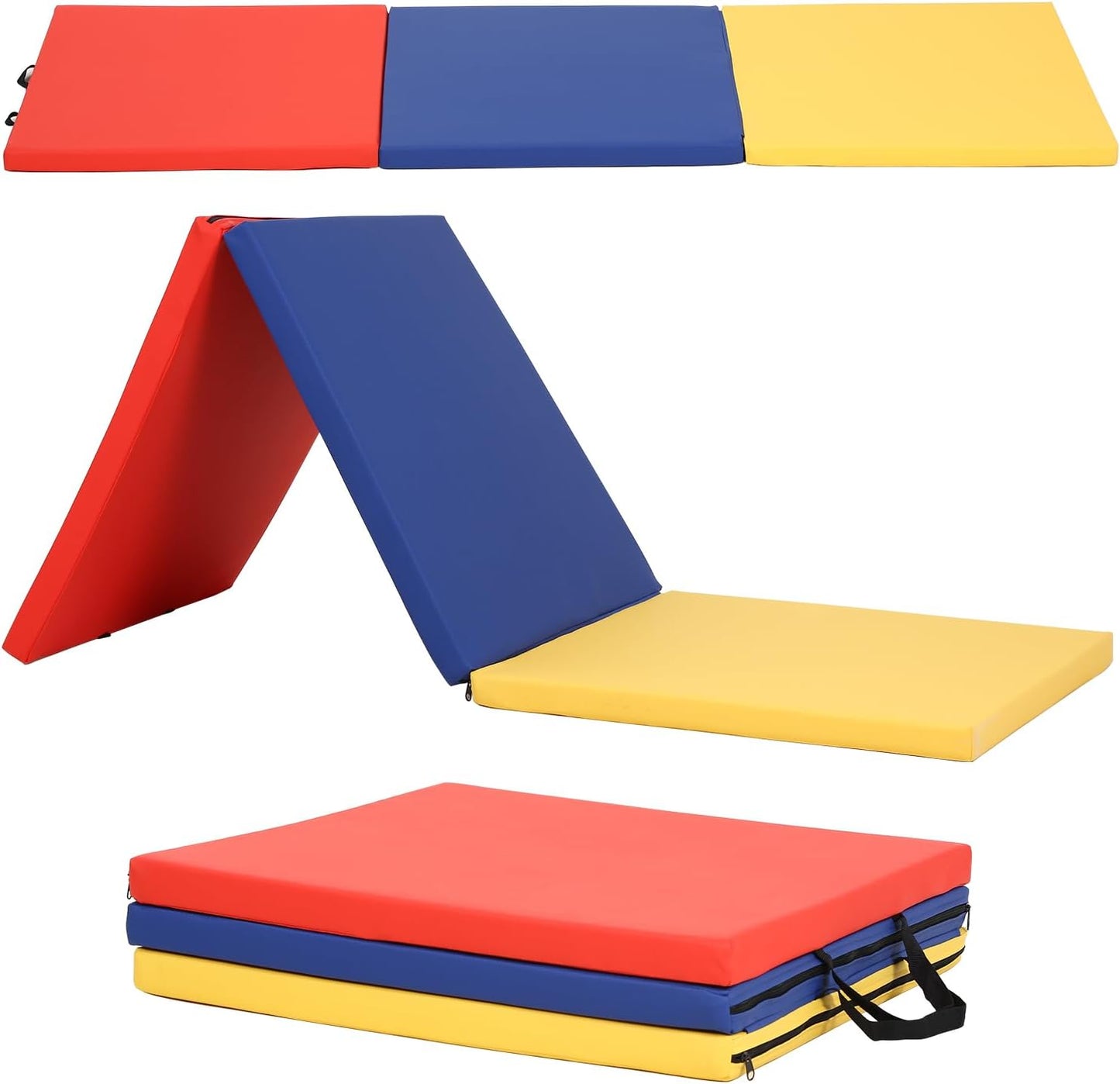 Colchón gimnasia plegable 2x6ft 4x8ft 4x10ft con asas