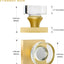 4 Pomas Puerta Ficticios Cristal Dorado Interior Pasillo
