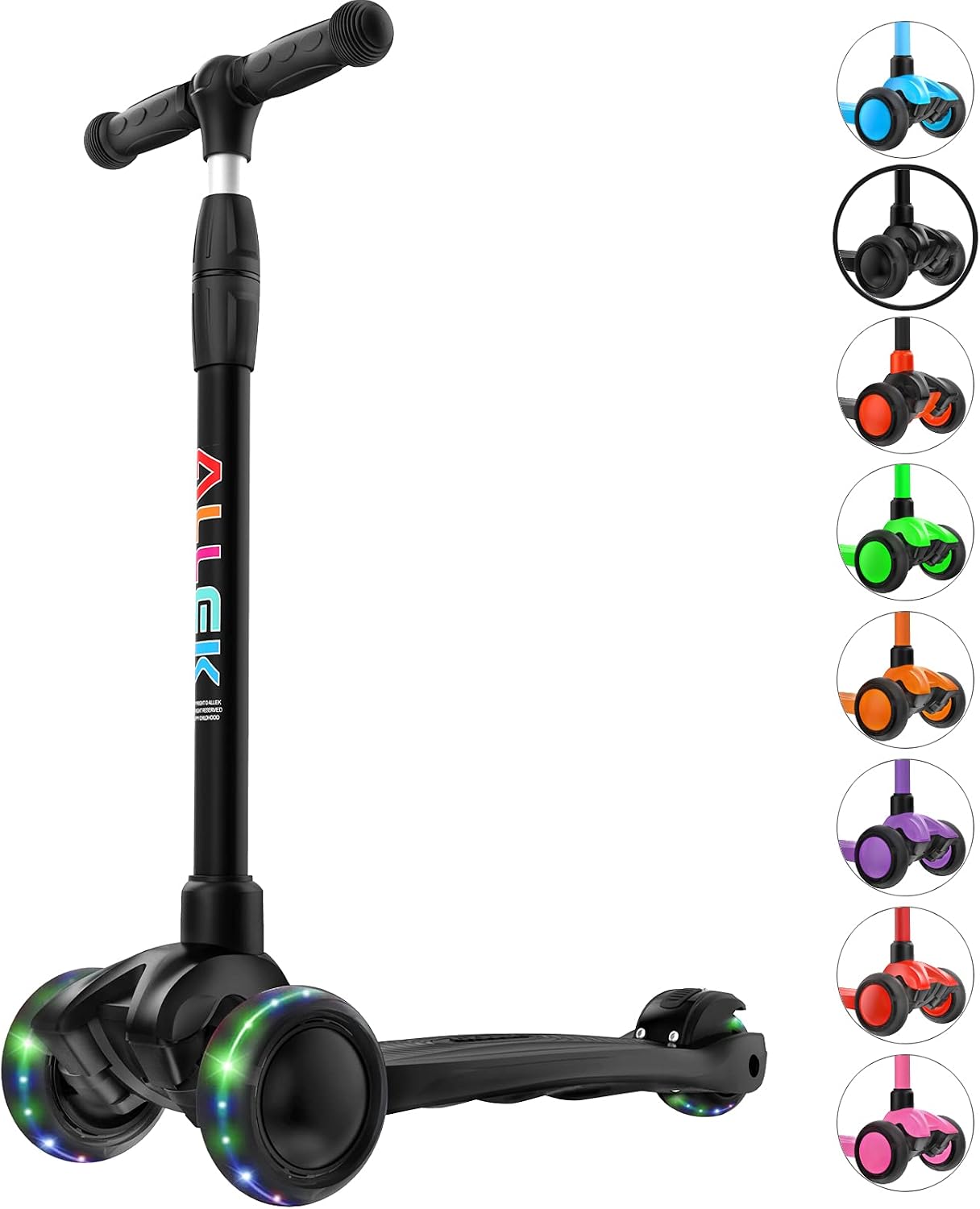 Monopatín 3 ruedas PU ancho niños sistema Lean N Glide