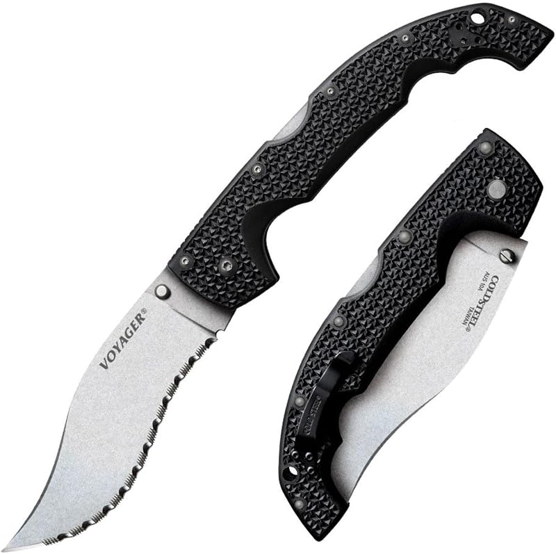 Cuchillo táctico plegable Kukri 5.5" hoja AUS10A Griv-Ex