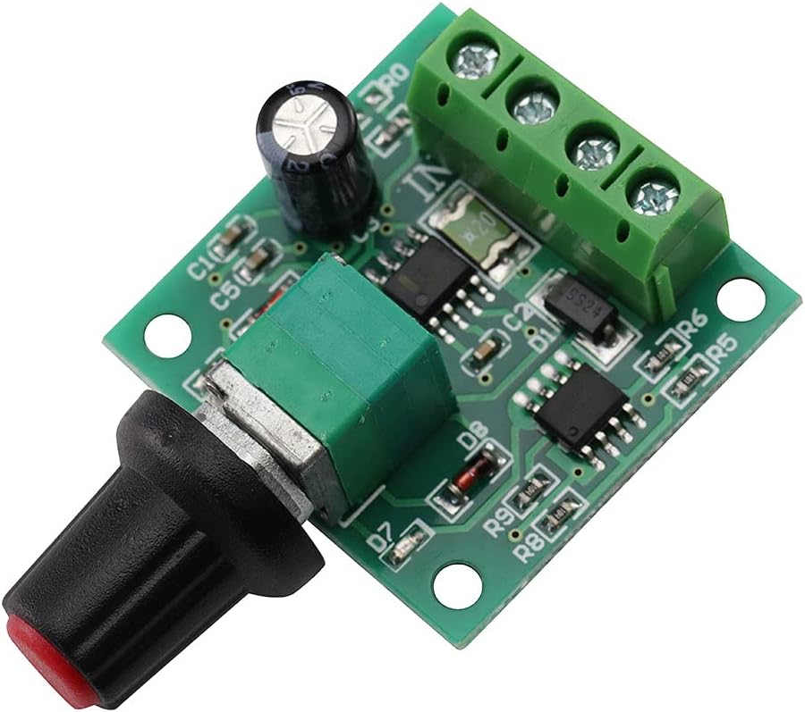Controlador velocidad motor DC ajustable 1.8v-12v 30W