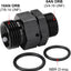 Adaptador acoplador aluminio negro 8AN-10AN