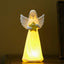 Luz nocturna ángel porcelana con versículo bíblico