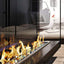 Cubos vidrio ignífugo 1" chimenea azul cobalto