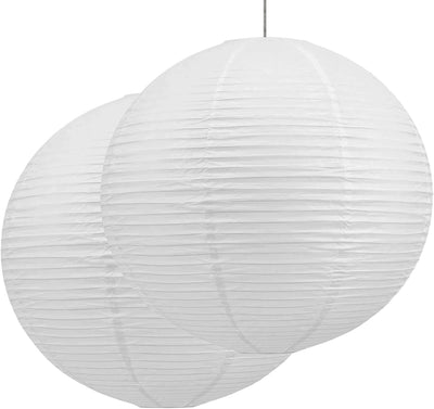 Farol papel redondo blanco 15.75pulg luz colgante